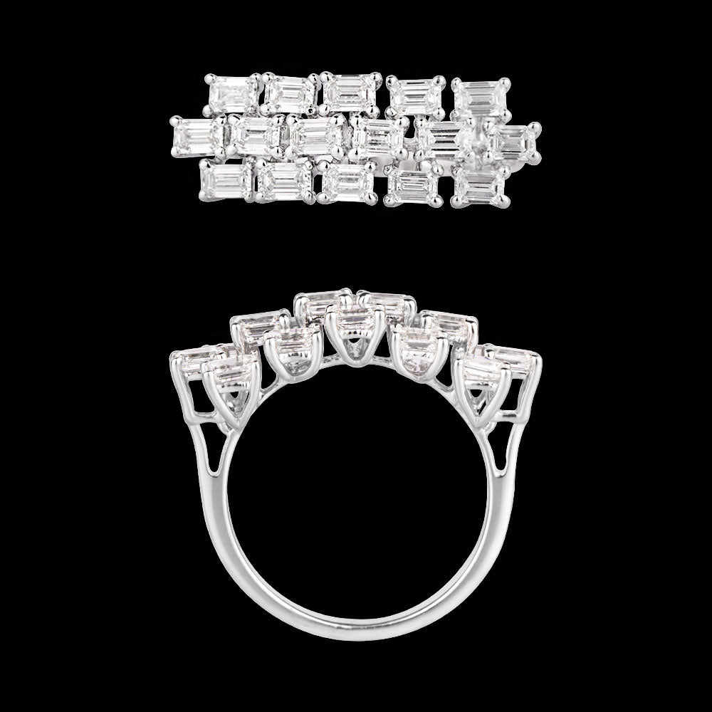 18K White Gold Diamond Ring - 1.65ct VVS-FG