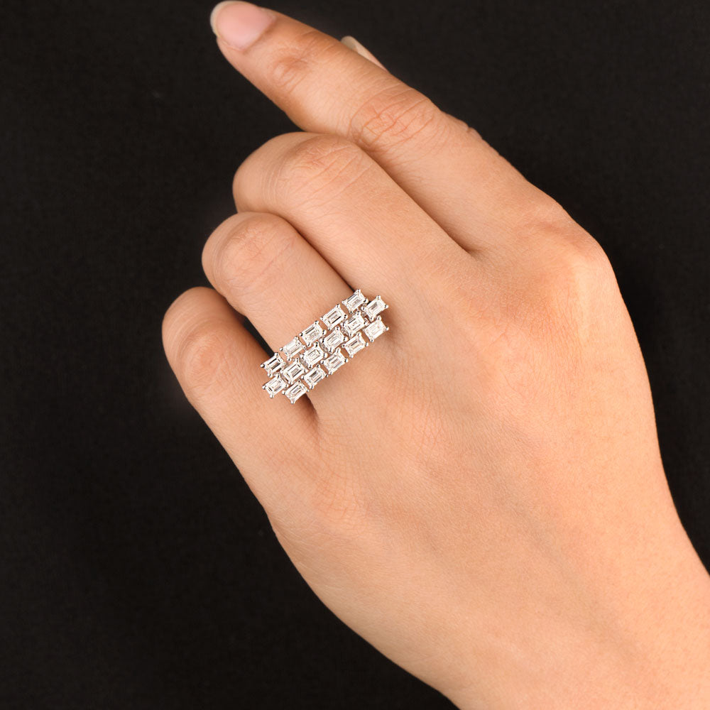 18K White Gold Diamond Ring - 1.65ct VVS-FG