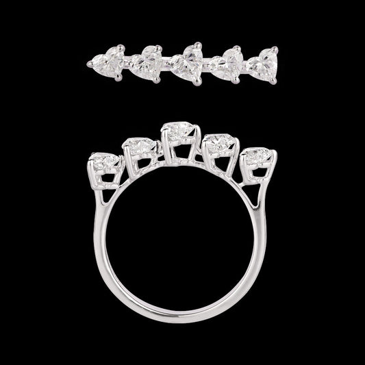 18K White Gold Diamond Ring - 1ct VVS-FG