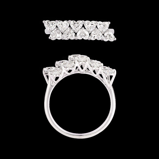 18K White Gold Diamond Ring - 1.4ct VVS-FG