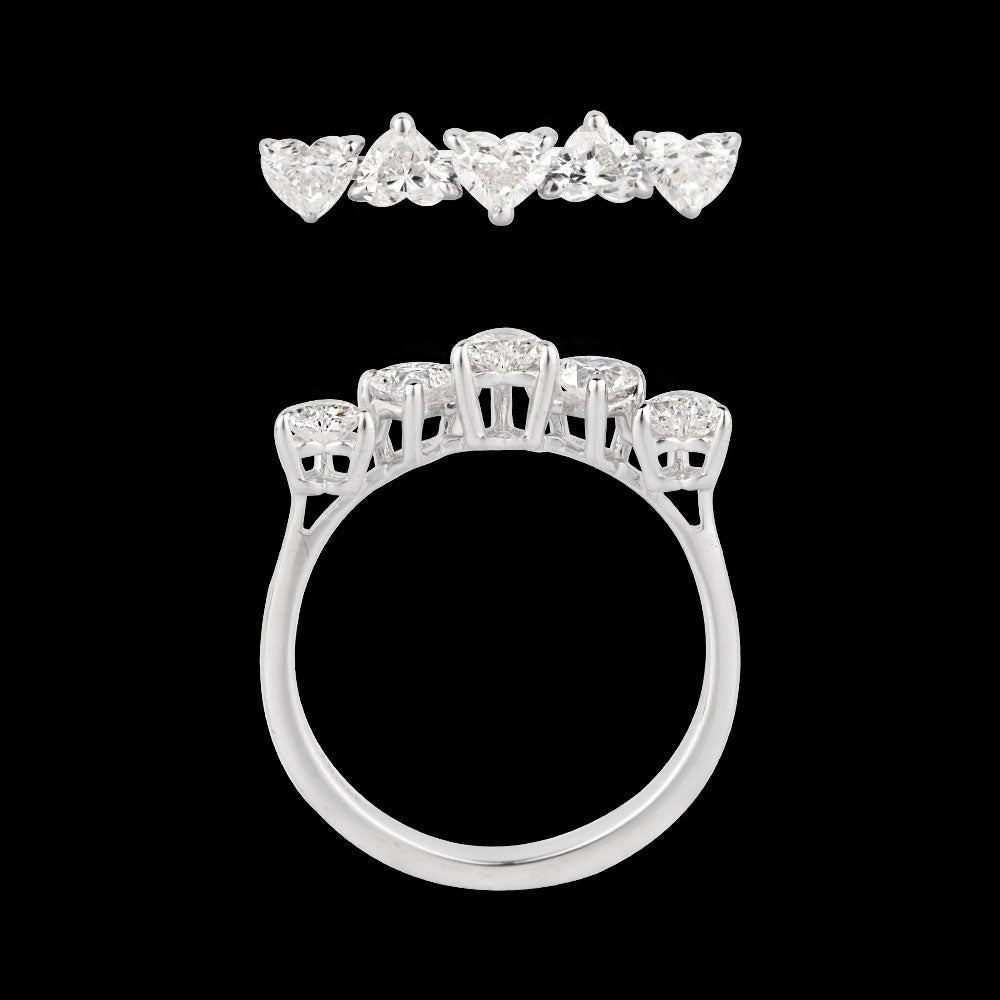 18K White Gold Diamond Ring - 0.71ct VVS-FG
