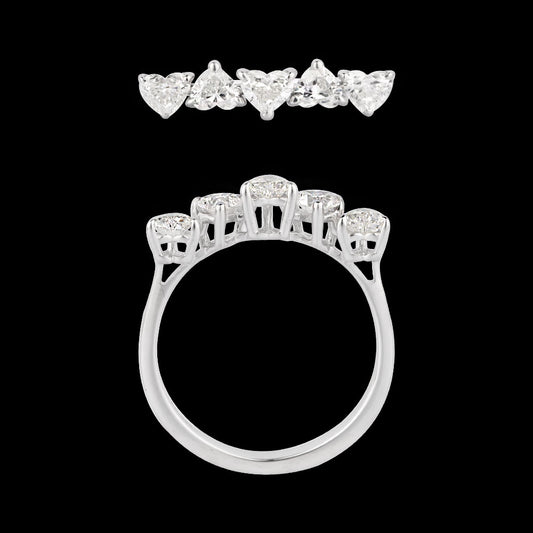 18K White Gold Diamond Ring - 0.71ct VVS-FG