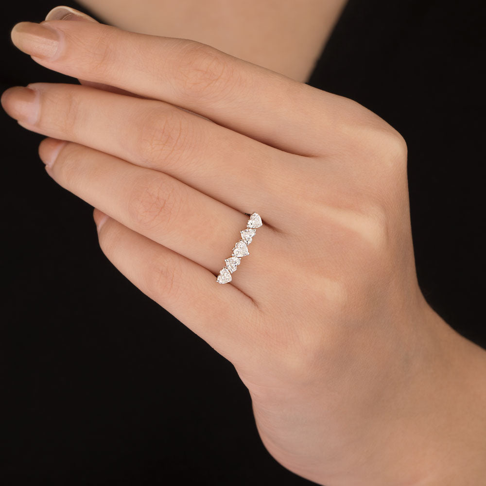 18K White Gold Diamond Ring - 0.71ct VVS-FG