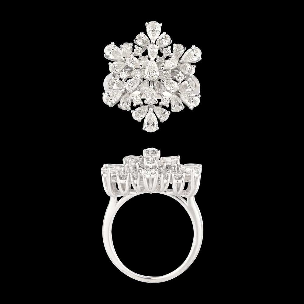 18K White Gold Diamond Ring - 2.848ct VS-SI-GH