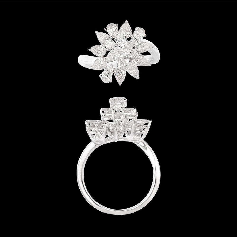 18K White Gold Diamond Ring - 2.11ct VS-SI-GH