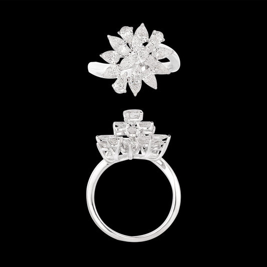 18K White Gold Diamond Ring - 2.11ct VS-SI-GH