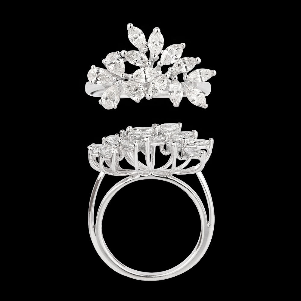 18K White Gold Diamond Ring - 1.74ct VVS-VS-FG