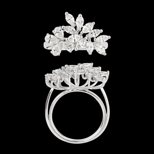 18K White Gold Diamond Ring - 1.74ct VVS-VS-FG