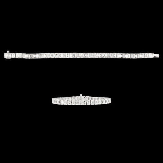 18K White Gold Diamond Bracelet - 21.26ct VVS-VS-GHI