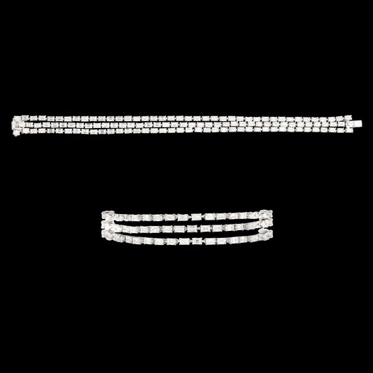 18K White Gold Diamond Bracelet - 13.35ct VVS-FG