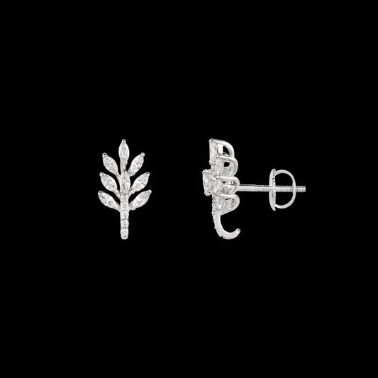 18K White Gold Diamond Earrings - 0.553ct VVS-VS-EF