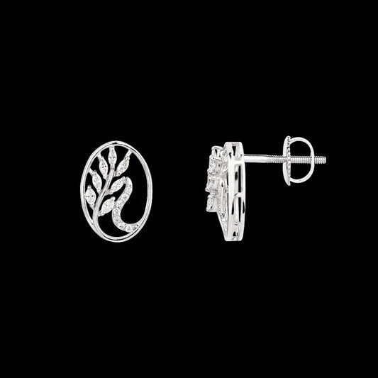 18K White Gold Diamond Earrings - 0.476ct VVS-VS-EF