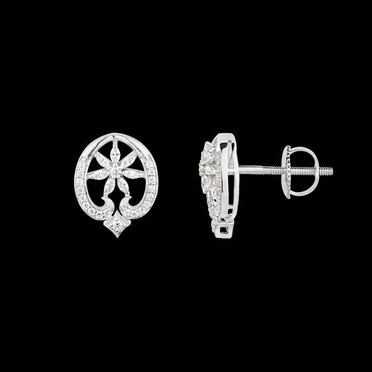 18K White Gold Diamond Earrings - 0.619ct VVS-VS-EF