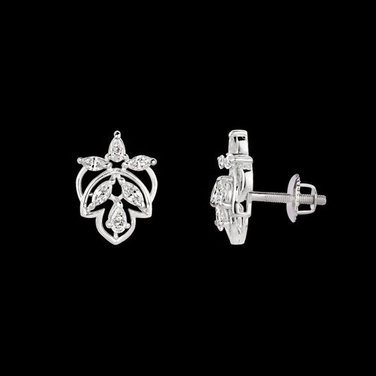 18K White Gold Diamond Earrings - 0.44ct VVS-FG