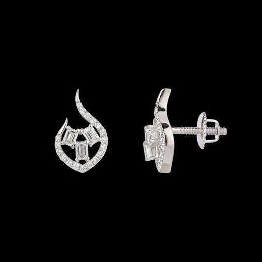 18K White Gold Diamond Earrings - 0.757ct VVS-FG