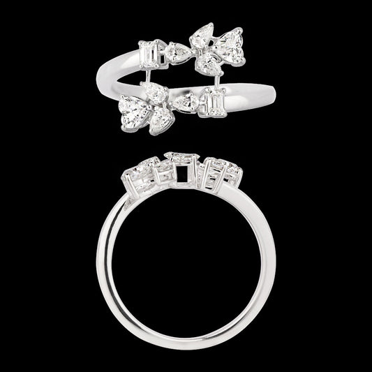 18K White Gold Diamond Ring - 0.711ct VVS-FG