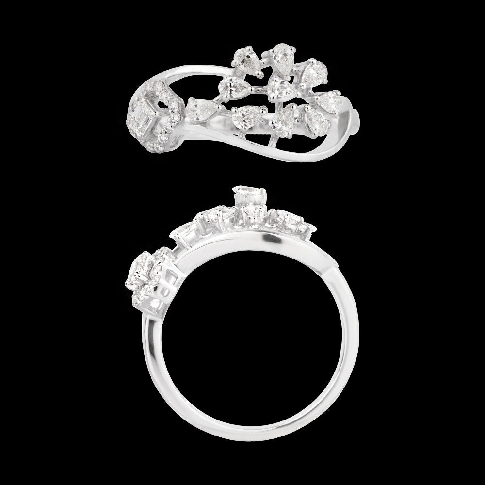 18K White Gold Diamond Ring - 0.515ct VVS-FG