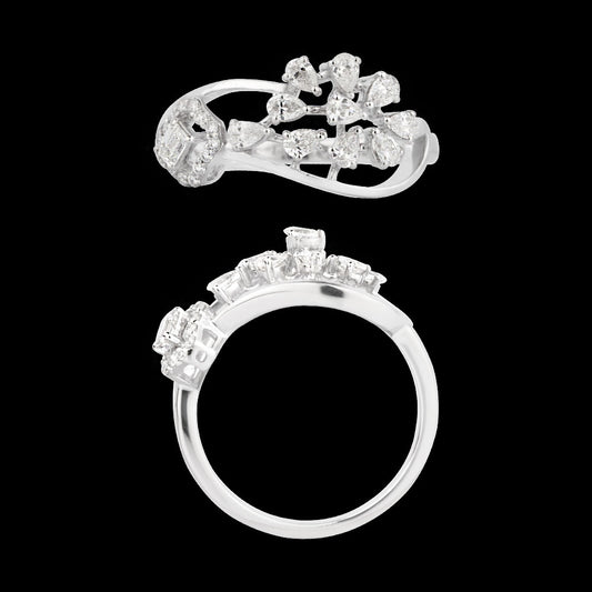 18K White Gold Diamond Ring - 0.515ct VVS-FG