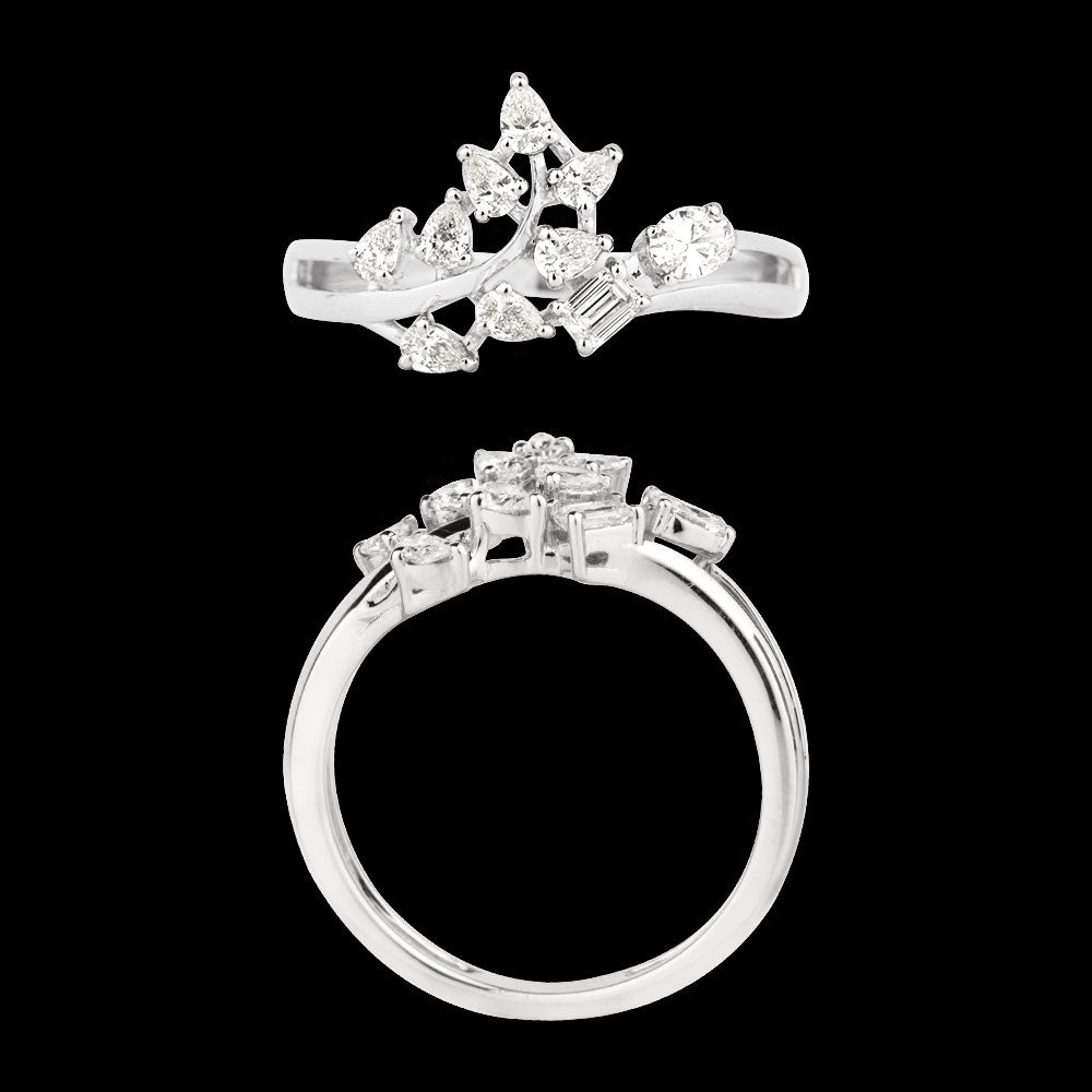 18K White Gold Diamond Ring - 0.458ct VVS-FG