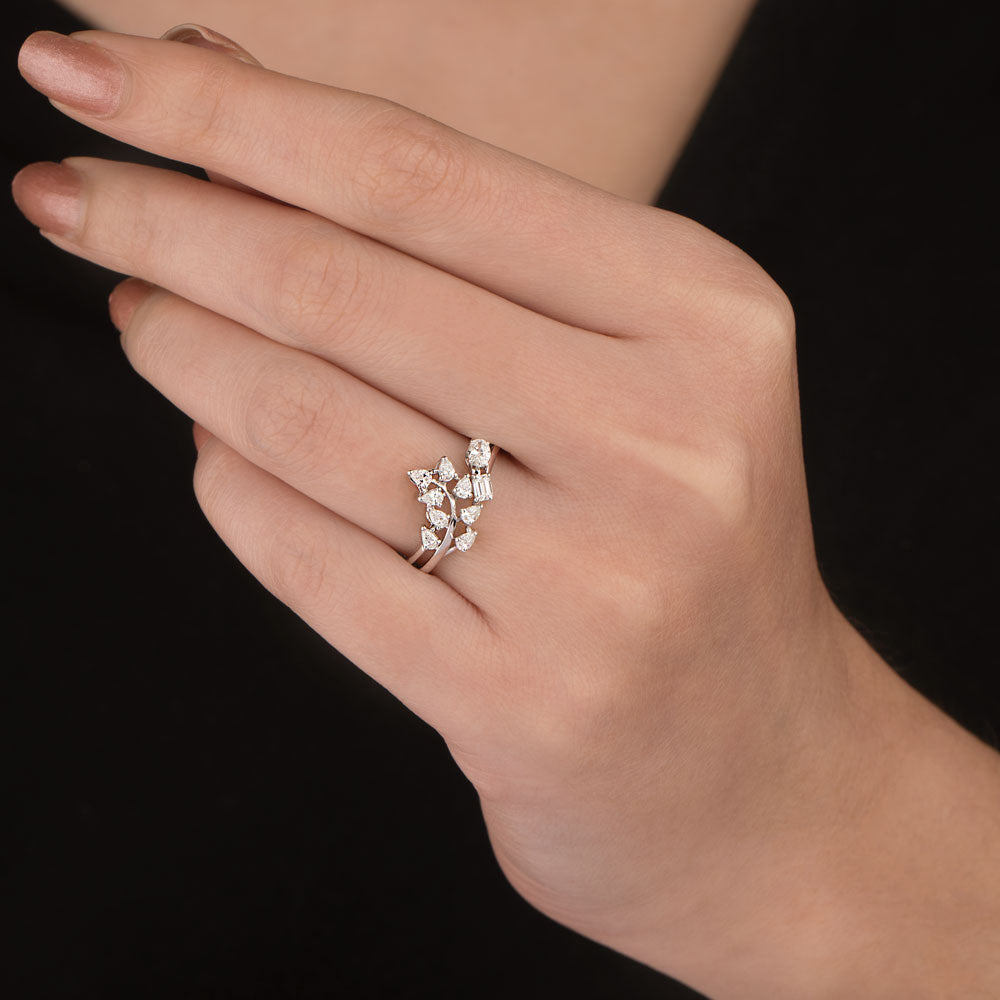 18K White Gold Diamond Ring - 0.458ct VVS-FG