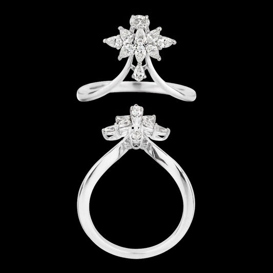 18K White Gold Diamond Ring - 0.469ct VVS-FG