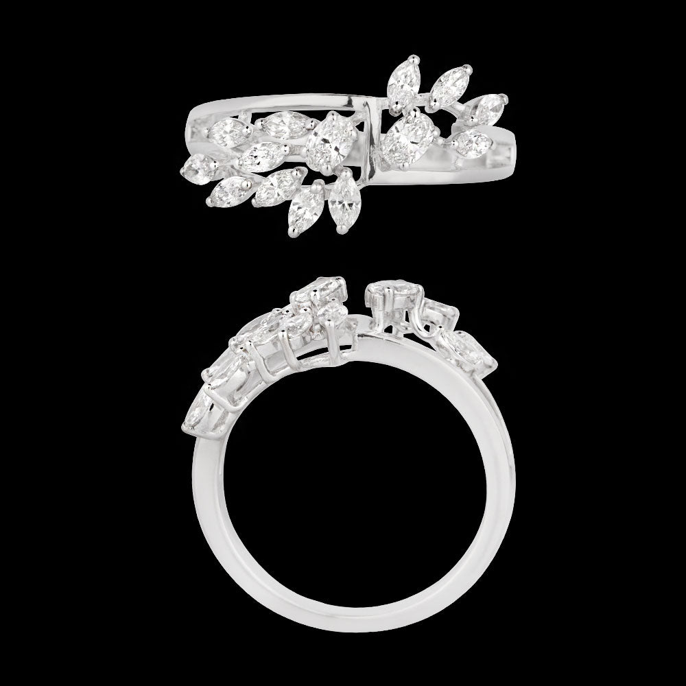 18K White Gold Diamond Ring - 0.662ct VVS-FG