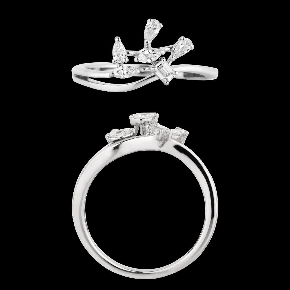 18K White Gold Diamond Ring - 0.283ct VVS-FG