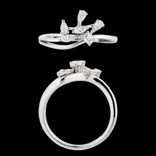 18K White Gold Diamond Ring - 0.283ct VVS-FG