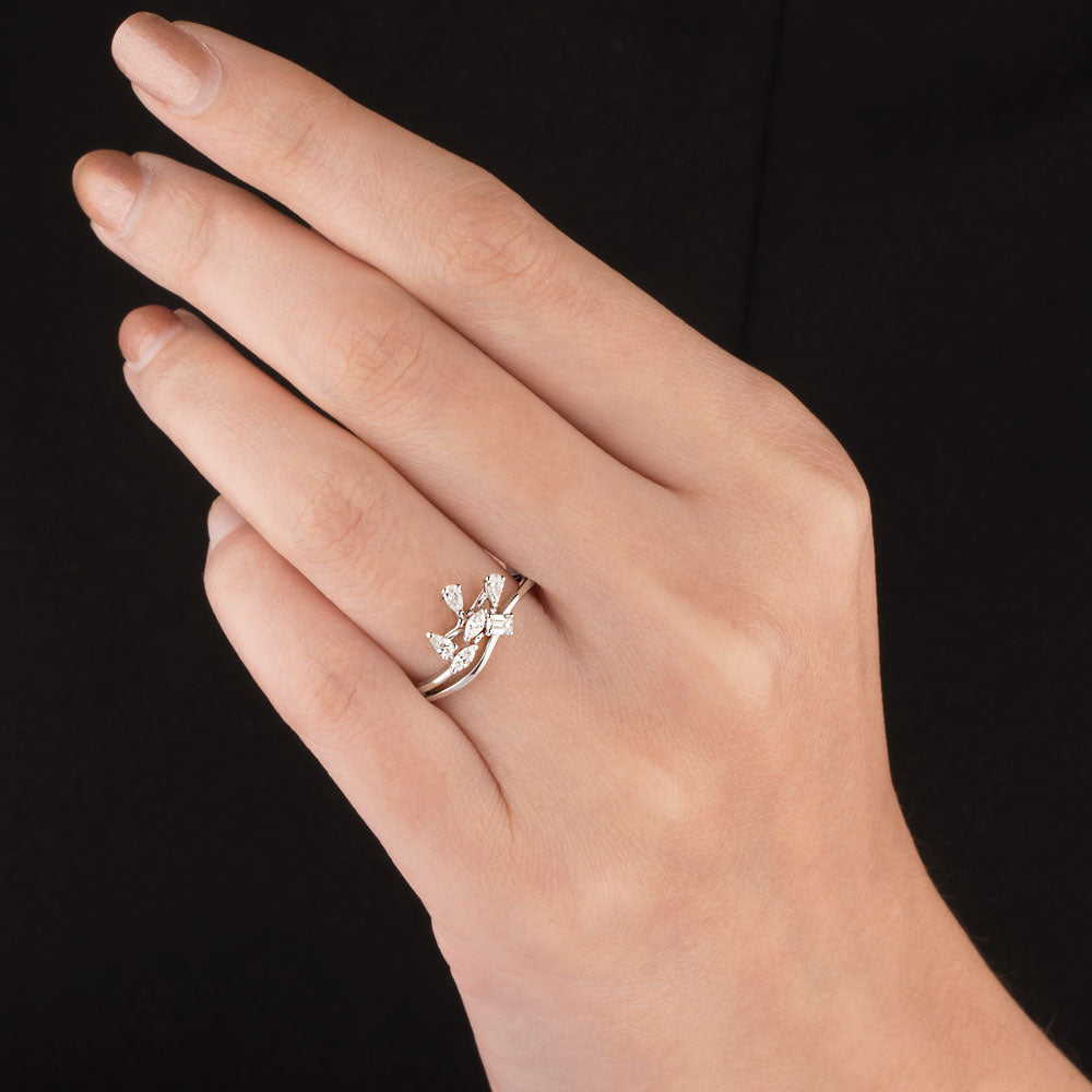 18K White Gold Diamond Ring - 0.283ct VVS-FG