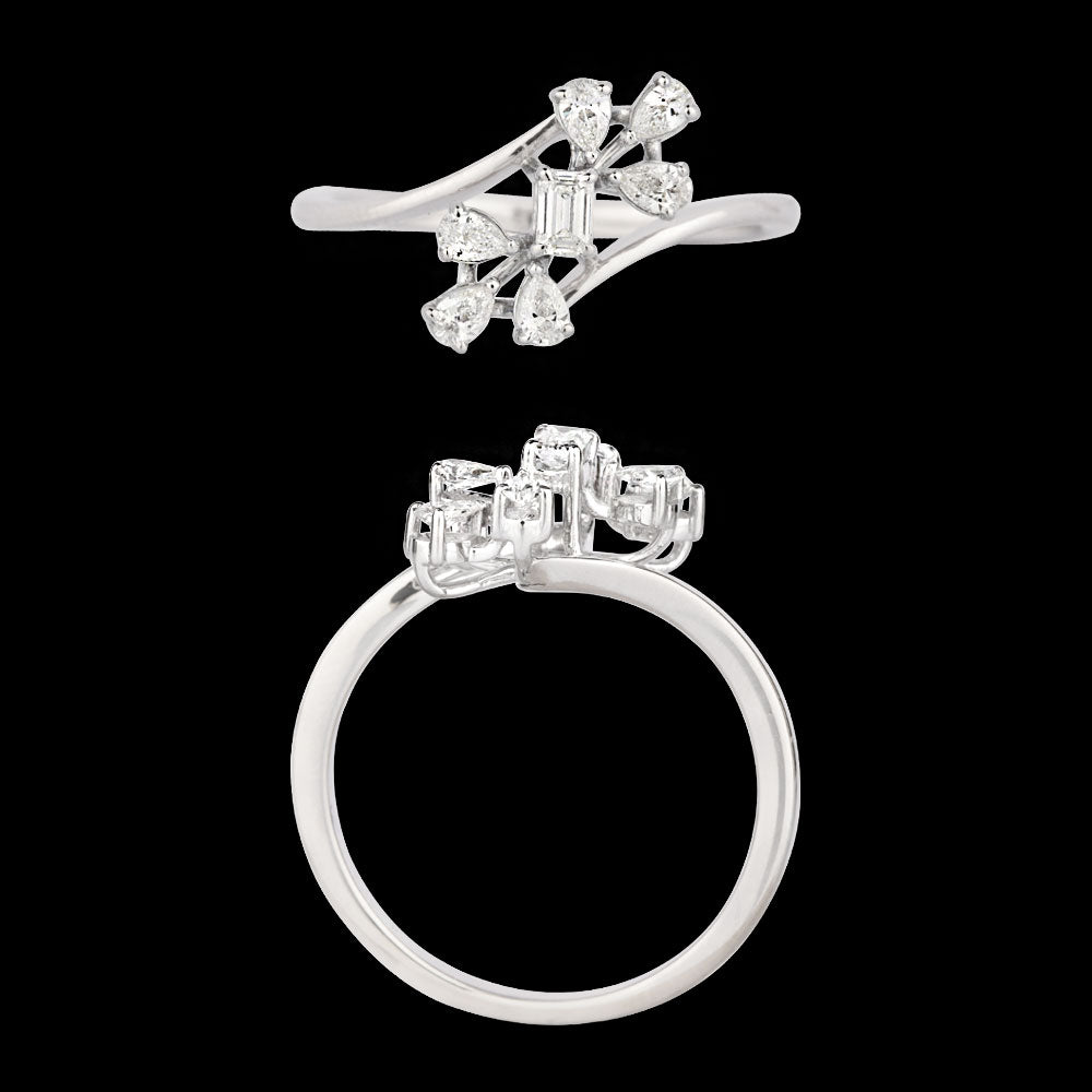 18K White Gold Diamond Ring - 0.31ct VVS-FG