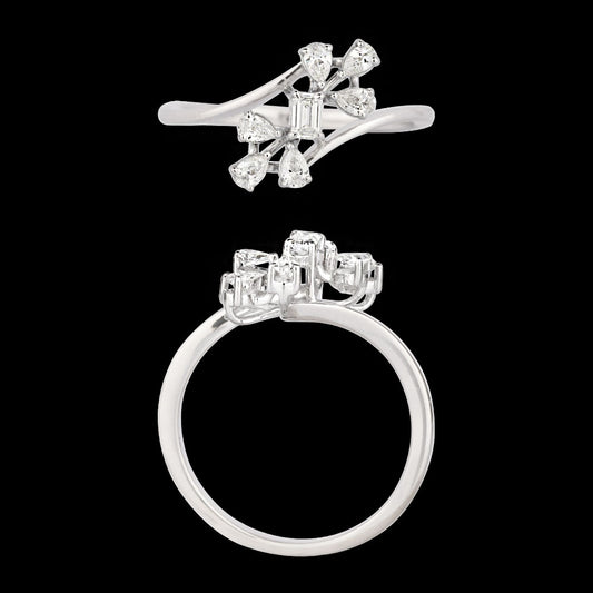 18K White Gold Diamond Ring - 0.31ct VVS-FG