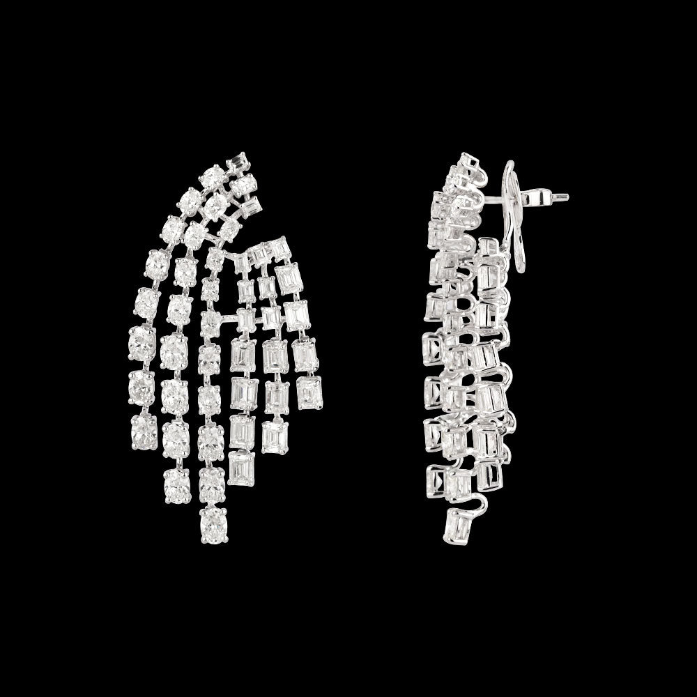 18K White Gold Diamond Jewellery - 16.3ct VVS-VS-GH