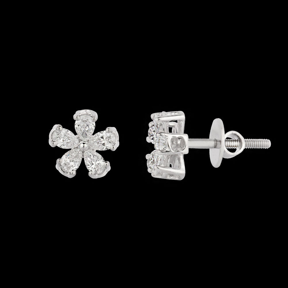 18K White Gold Diamond Jewellery - 1.306ct VVS-VS-EF