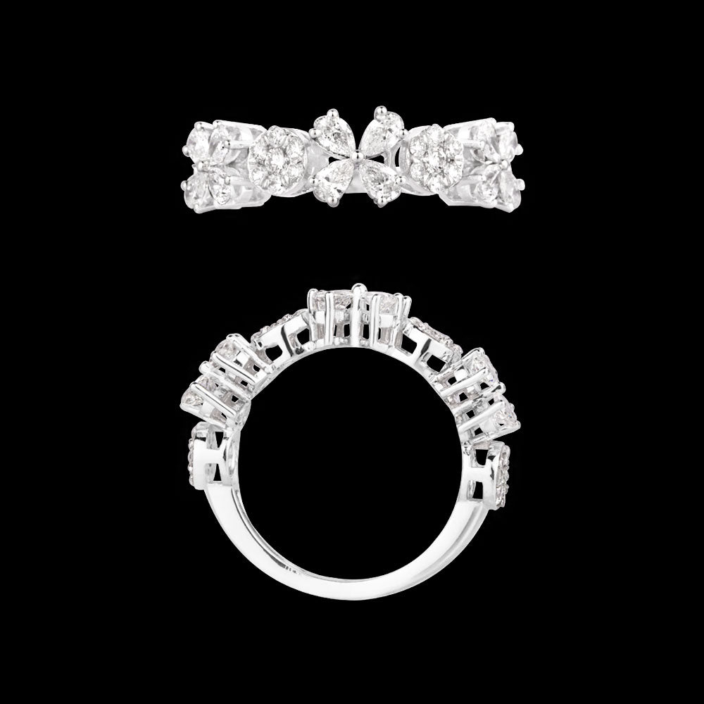 18K White Gold Diamond Ring - 1.348ct VS-SI-EF