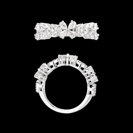 18K White Gold Diamond Ring - 1.348ct VS-SI-EF