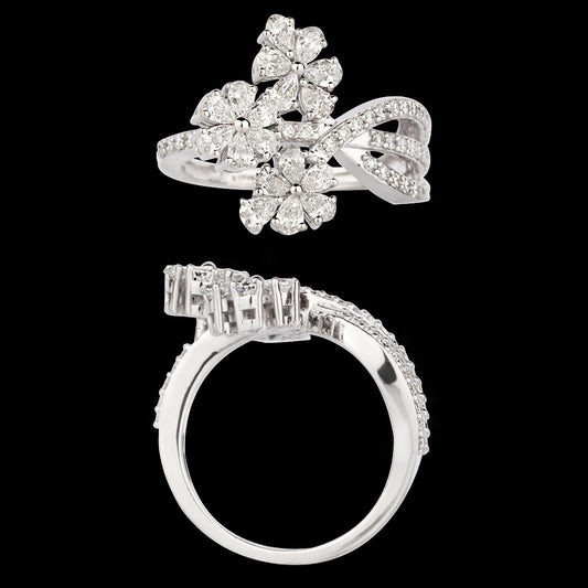 18K White Gold Diamond Ring - 1.152ct VS-SI-EF