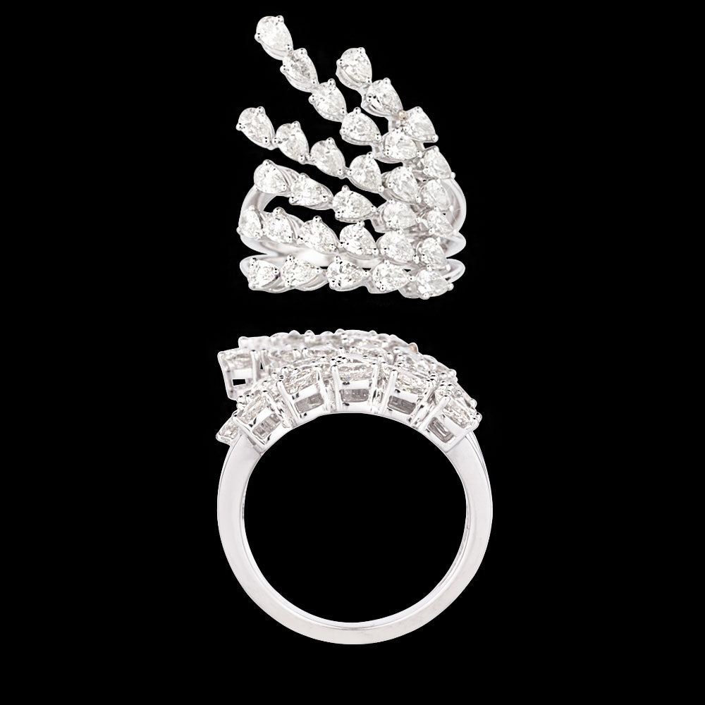 18K White Gold Diamond Ring - 2.541ct VVS-VS-IJ