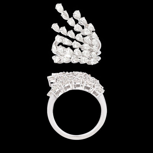 18K White Gold Diamond Ring - 2.541ct VVS-VS-IJ