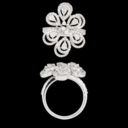 18K White Gold Diamond Ring - 1.466ct VS-SI-EF
