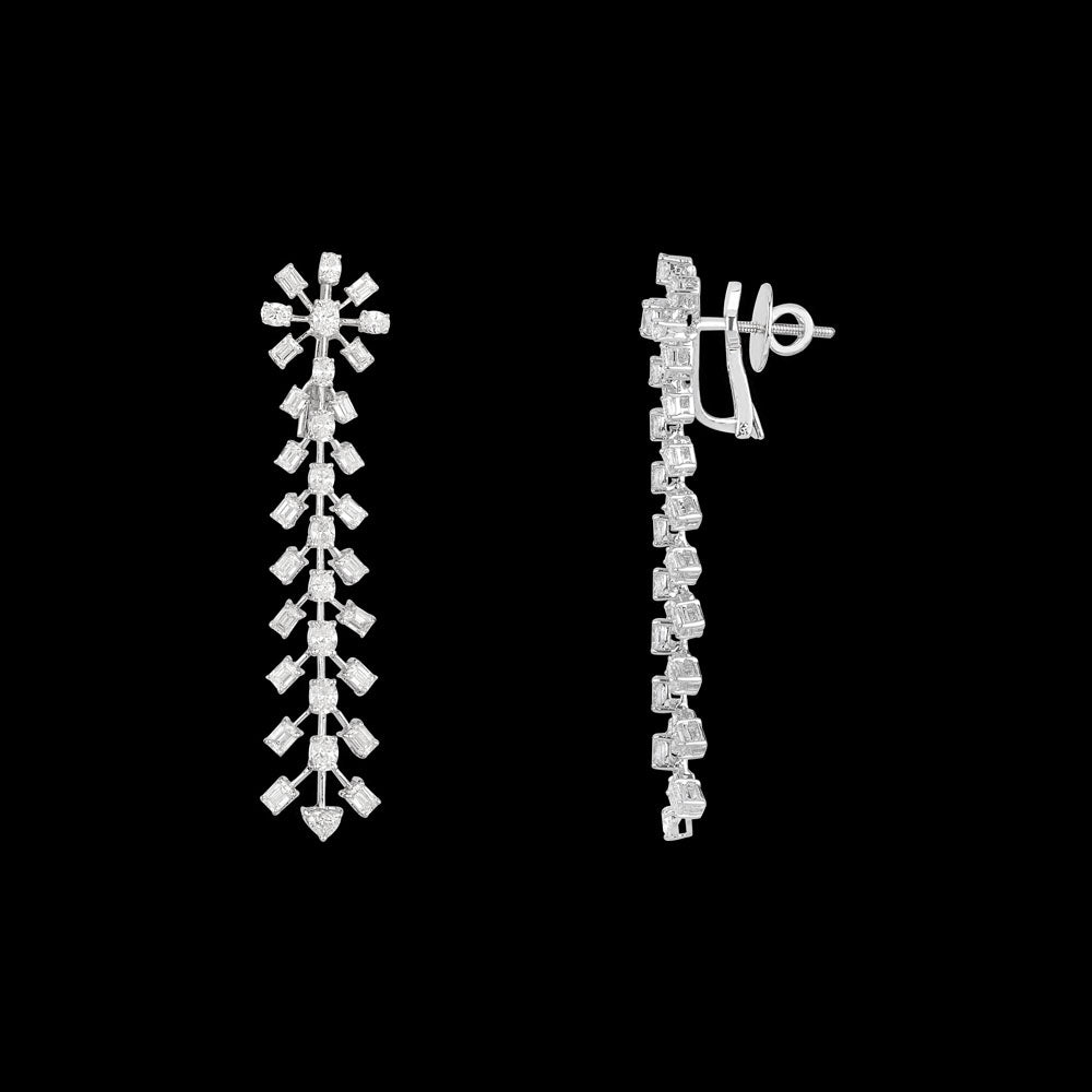 18K White Gold Diamond Pendant - 8.66ct VVS-FG
