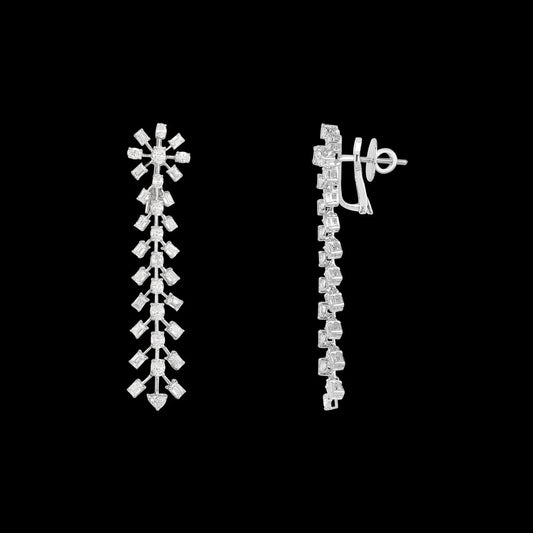 18K White Gold Diamond Pendant - 8.66ct VVS-FG