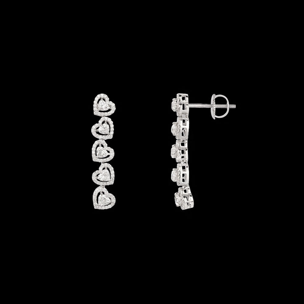 18K White Gold Diamond Pendant - 2.88ct VVS-VS-EF