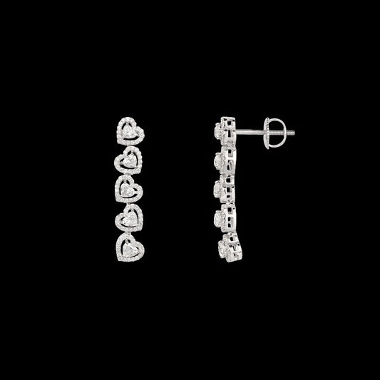18K White Gold Diamond Pendant - 2.88ct VVS-VS-EF