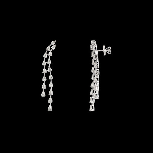 18K White Gold Diamond Pendant - 5.54ct VVS-VS-JK