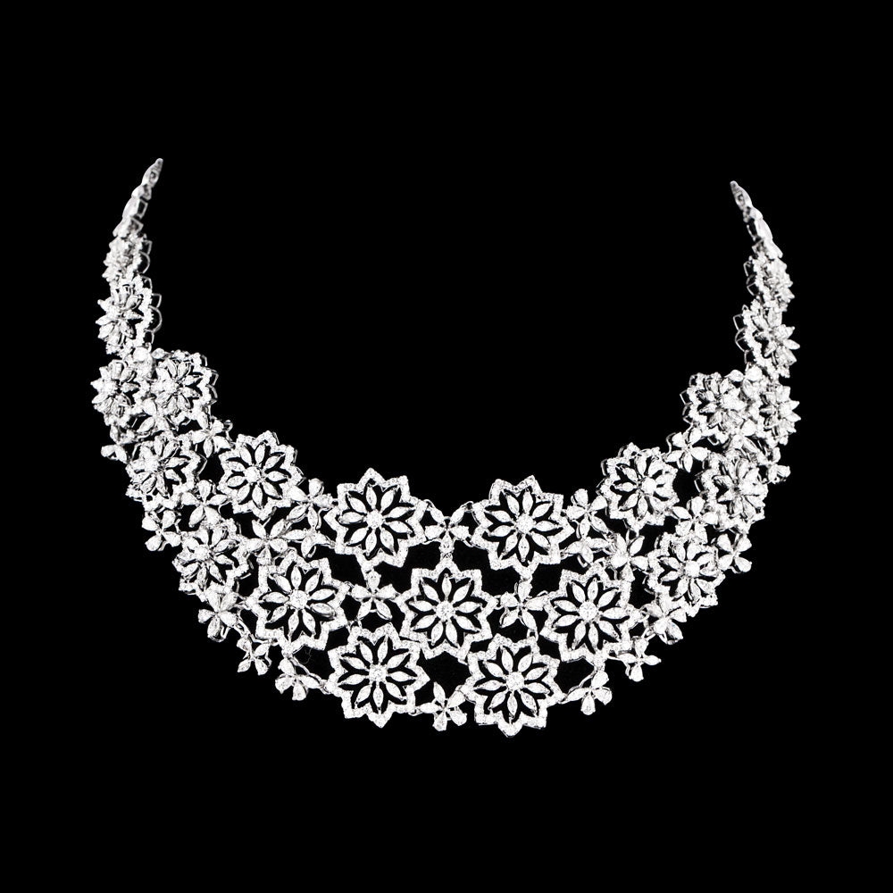 18K White Gold Diamond Necklace - 23.39ct VVS-EF
