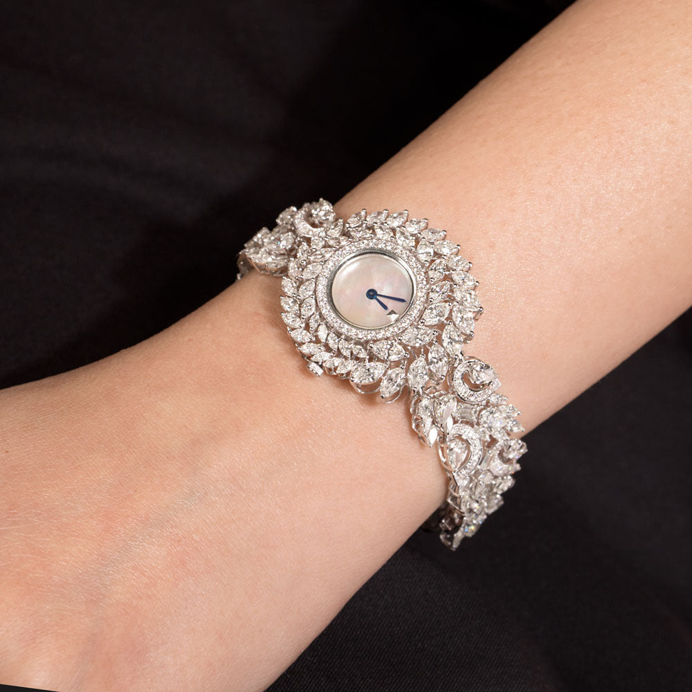 18K White Gold Diamond Chain - 17.59ct VS-SI-IJ