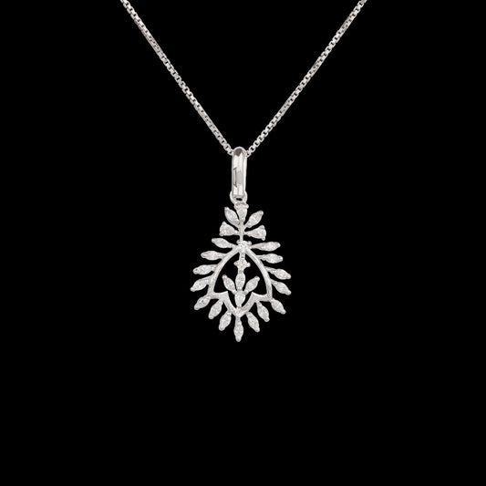 18K White Gold Diamond Pendant - 0.54ct VVS-EF