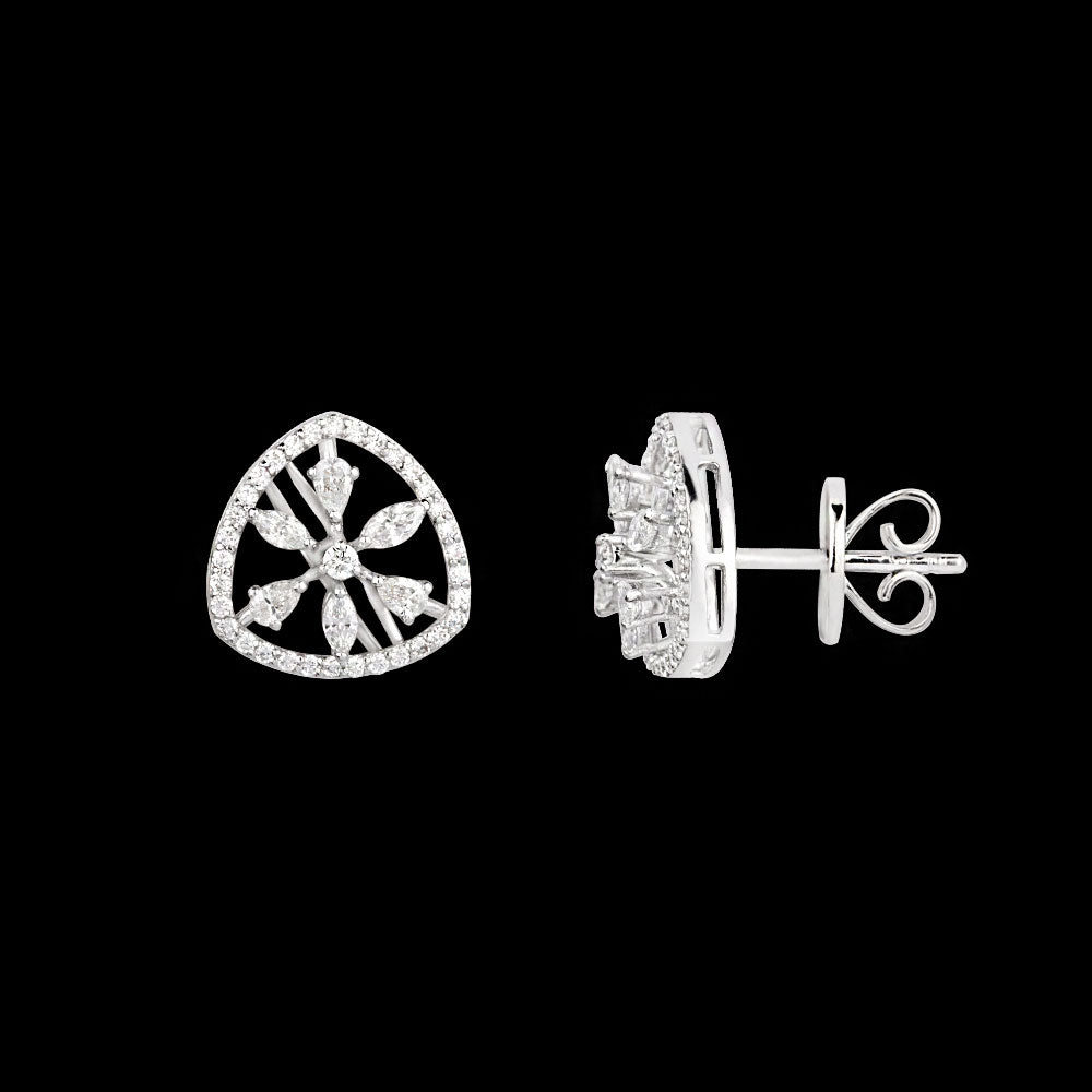 18K White Gold Diamond Jewellery - 0.895ct VVS-EF