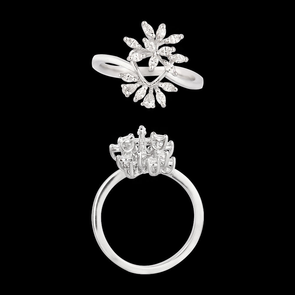 18K White Gold Diamond Jewellery - 0.34ct VVS-EF