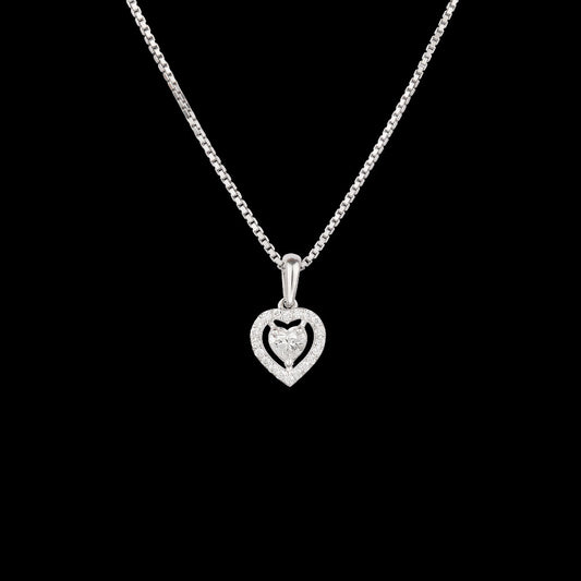 18K White Gold Diamond Pendant - 0.26ct VVS-VS-EF